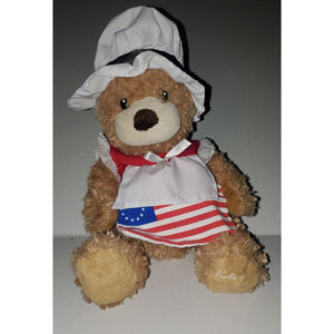 Betsy Ross America Bear with "Betsy Ross" embroidered on the Left foot